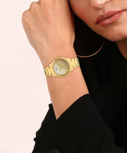  Shop Authentic Guess Crush Gold Dial Gold Steel Strap Watch For Women - GW0020L2 - Luxxuri