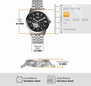  Shop Authentic Fossil Townsman Black Dial Silver Steel Strap Watch for Men - ME3107 - Luxxuri