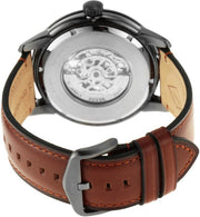  Shop Authentic Fossil Townsman Automatic Skeleton Black Dial Brown Leather Strap Watch for Men - ME3181 - Luxxuri