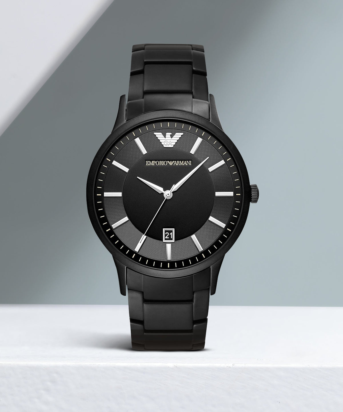  Shop Authentic Emporio Armani Renato Quartz Black Dial Black Steel Strap Watch For Men - AR11079 - Luxxuri