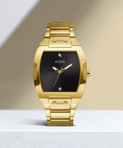  Shop Authentic Guess Phoenix Black Dial Gold Steel Strap Watch for Men - GW0387G2 - Luxxuri
