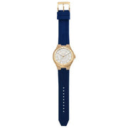  Shop Authentic Michael Kors Lennox Three Hand White Dial Blue Silicone Strap Watch For Women - MK7333 - Luxxuri