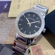  Shop Authentic Calvin Klein City Black Dial Silver Steel Strap Watch for Men - K7Q21141 - Luxxuri