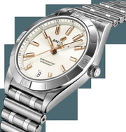  Shop Authentic Breitling Chronomat Automatic 36 White Dial Silver Steel Strap Watch for Women - A10380101A2A1 - Luxxuri