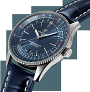  Shop Authentic Breitling Navitimer Automatic 41 Blue Dial Blue Leather Strap Watch for Men - A17326161C1P3 - Luxxuri