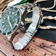  Shop Authentic Emporio Armani Diver Automatic Green Dial Silver Steel Strap Watch For Men - AR60061 - Luxxuri