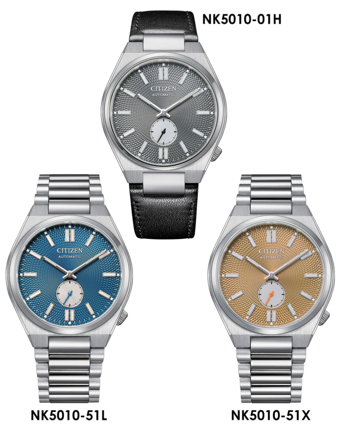  Shop Authentic Citizen Tsuyosa Automatic Titanium Yellow Dial Silver Steel Strap Watch For Men - NK5010-51X - Luxxuri
