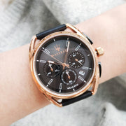  Shop Authentic Maserati Trimarano Chronograph Black Dial Leather Strap Watch For Men - R8871632002 - Luxxuri