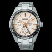  Shop Authentic Seiko Presage Sharp Edged Series Automatic GMT Champagne Dial Silver Steel Strap Watch For Men - SPB273J1 - Luxxuri