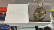  Shop Authentic Michael Kors Addyson Quartz Gold Dial Gold Leather Strap Watch for Women - MK2952 - Luxxuri