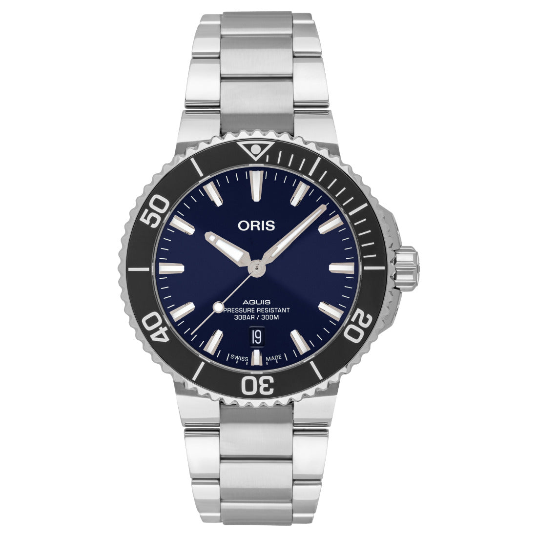  Shop Authentic Oris Aquis Date Blue Dial Silver Steel Strap Watch for Men - 0173377304135-0782405PEB - Luxxuri