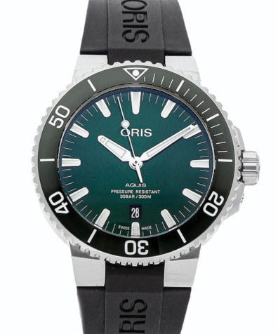  Shop Authentic Oris Aquis Date Green Dial Black Rubber Strap Watch for Men - 0173377304157-0742464EB - Luxxuri