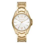  Shop Authentic Michael Kors Whitney Three-Hand White Dial Gold Steel Strap Watch For Women - MK6693 - Luxxuri