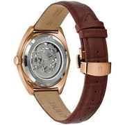  Shop Authentic Fossil Vintage Muse Automatic Skeleton Maroon Dial Maroon Leather Strap Watch for Women - ME3137 - Luxxuri