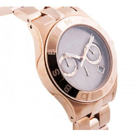  Shop Authentic Marc Jacobs Blade Chronograph Brown Dial Rose Gold Steel Strap Watch for Women - MBM3308 - Luxxuri