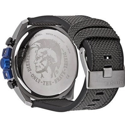  Shop Authentic Diesel Mega Chief Chronograph Black Dial Black Leather Strap Watch For Men - DZ4500 - Luxxuri