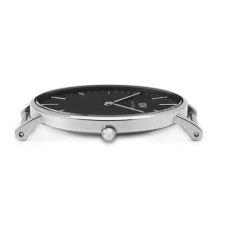 Shop Authentic Daniel Wellington Classic Reading Black Dial Black Leather Strap Watch For Women - DW00100147 - Luxxuri