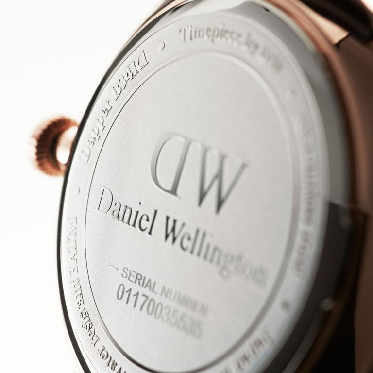  Shop Authentic Daniel Wellington Dapper Bristol White Dial Brown Leather Strap Watch For Women - DW00100094 - Luxxuri