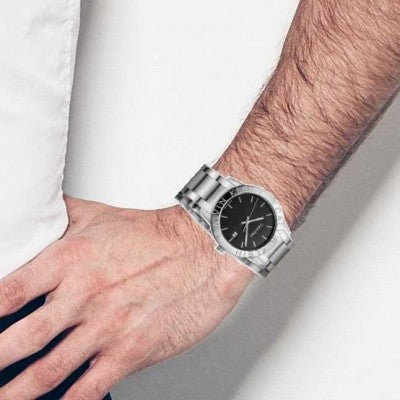  Shop Authentic Calvin Klein City Black Dial Silver Steel Strap Watch for Men - K7Q21141 - Luxxuri
