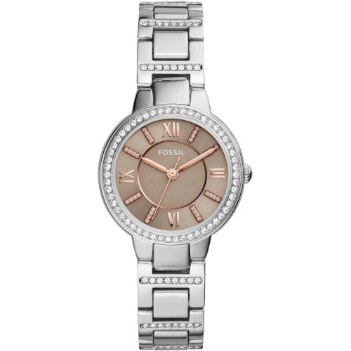  Shop Authentic Fossil Virginia Taupe Dial Silver Steel Strap Watch for Women - ES4147 - Luxxuri