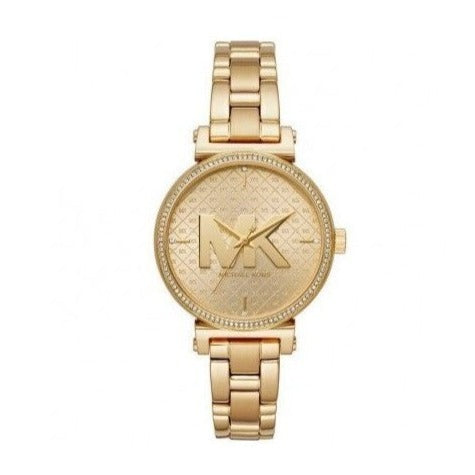  Shop Authentic Michael Kors Sofie Quartz Gold Dial Gold Steel Strap Watch For Women - MK4334 - Luxxuri