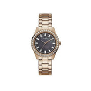  Shop Authentic Guess Sparkler Diamonds Black Dial Rose Gold Steel Strap Watch for Women - GW0111L3 - Luxxuri