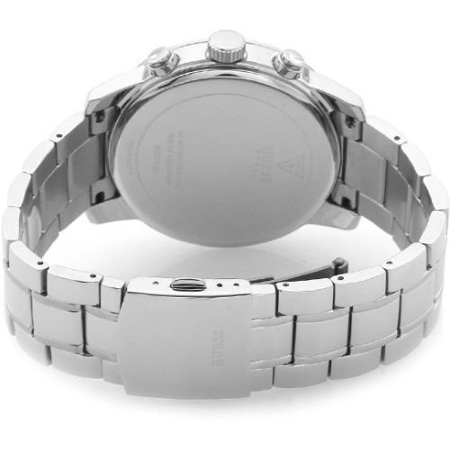  Shop Authentic Guess Horizon Chronograph Quartz Blue Dial Silver Steel Strap Watch for Men - W0379G6 - Luxxuri