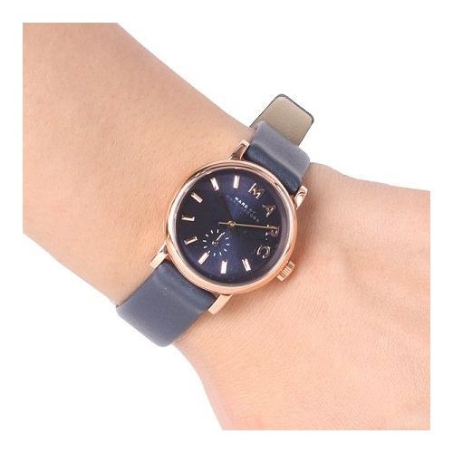  Shop Authentic Marc Jacobs Baker Navy Blue Dial Blue Leather Strap Watch for Women - MBM1331 - Luxxuri