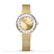  Shop Authentic Swarovski Octea Nova Analog Gold Dial Gold Mesh Strap Watch for Women - 5649993 - Luxxuri
