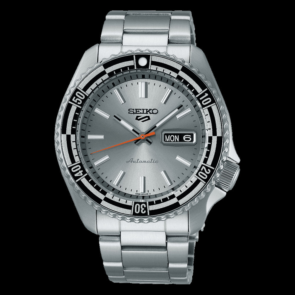  Shop Authentic Seiko 5 Sports Special Edition Silver Dial Silver Steel Strap Watch For Men - SRPK09K1 - Luxxuri