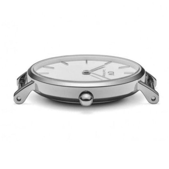  Shop Authentic Daniel Wellington Petite Sterling White Dial Silver Mesh Bracelet Watch For Women - DW00100164 - Luxxuri