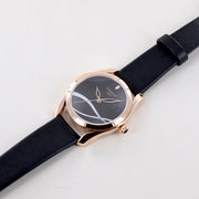  Shop Authentic Tissot T Wave Black Dial Black Leather Strap Watch For Women - T112.210.36.051.00 - Luxxuri