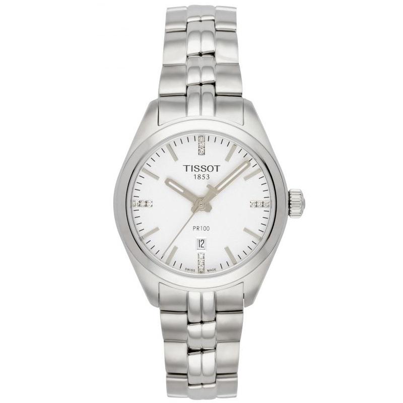  Shop Authentic Tissot T Classic PR 100 Lady Silver Dial Watch For Women - T101.210.11.036.00 - Luxxuri