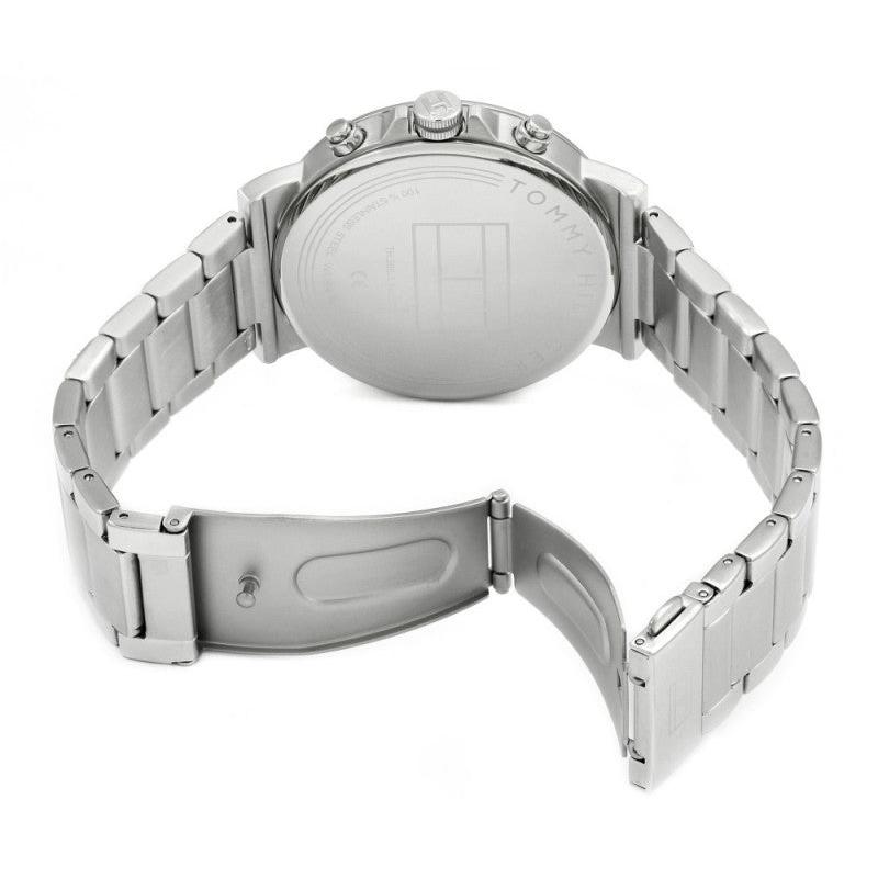  Shop Authentic Tommy Hilfiger Chronograph Grey Dial Silver Steel Strap Watch for Men - 1710382 - Luxxuri