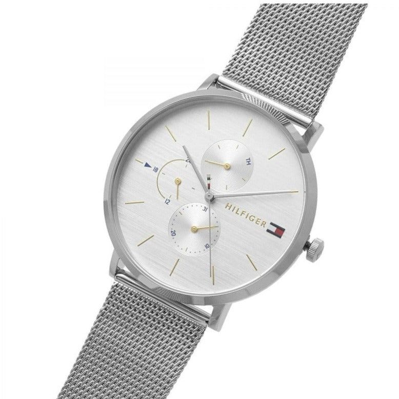  Shop Authentic Tommy Hilfiger Jenna Quartz Silver Dial Silver Mesh Bracelet Watch For Women - 1781942 - Luxxuri