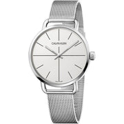  Shop Authentic Calvin Klein Even Quartz White Dial Silver Steel Strap Watch for Women - K7B21126 - Luxxuri