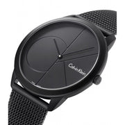  Shop Authentic Calvin Klein Minimal Black Dial Black Mesh Bracelet Watch for Men - K3M514B1 - Luxxuri