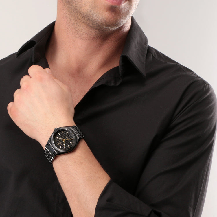  Shop Authentic Maserati Triconic Analog Black Dial Black Steel Strap Watch For Men - R8853139004 - Luxxuri