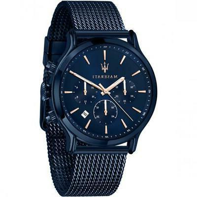  Shop Authentic Maserati Epoca Analog Blue Dial Blue Mesh Bracelet Watch For Men - R8873618010 - Luxxuri