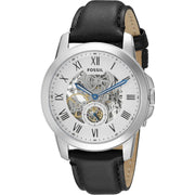  Shop Authentic Fossil Townsman Automatic Chronograph White Dial Blue Leather Strap Watch for Men - ME3167 - Luxxuri