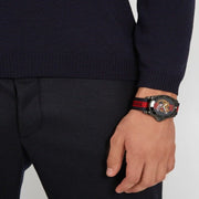  Shop Authentic Gucci Dive Tiger Blue and Red Dial Blue Red Blue Nylon Strap Watch For Men - YA136215 - Luxxuri