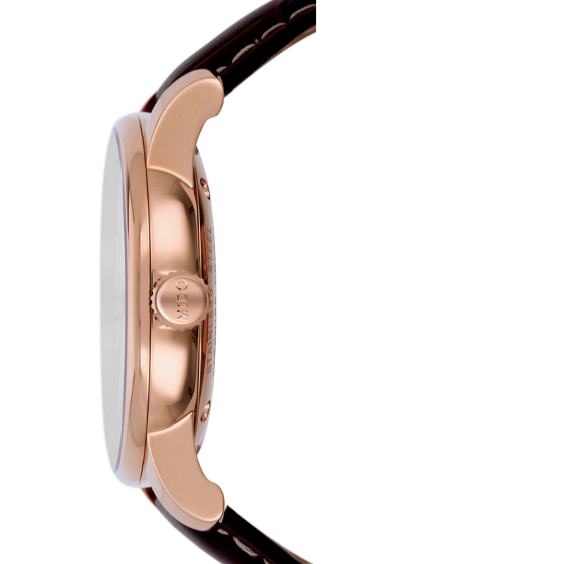  Shop Authentic Mido Baroncelli III Automatic Silver Dial Brown Leather Strap Watch For Men - M8600.2.21.8 - Luxxuri