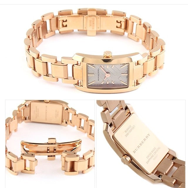  Shop Authentic Burberry Heritage Rose Gold Dial Rose Gold Steel Strap Watch For Women - BU9602 - Luxxuri