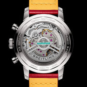  Shop Authentic Breitling Top Time B01 Ford Thunderbird White Dial Red Leather Strap Watch for Men - AB01766A1A1X1 - Luxxuri