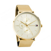  Shop Authentic Tommy Hilfiger Jenna Quartz White Dial Gold Mesh Bracelet Watch For Women - 1781943 - Luxxuri