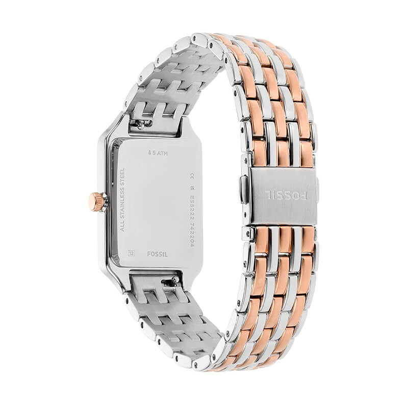  Shop Authentic Fossil Raquel Three Hand White Dial Two Tone Steel Strap Watch For Women - ES5222 - Luxxuri