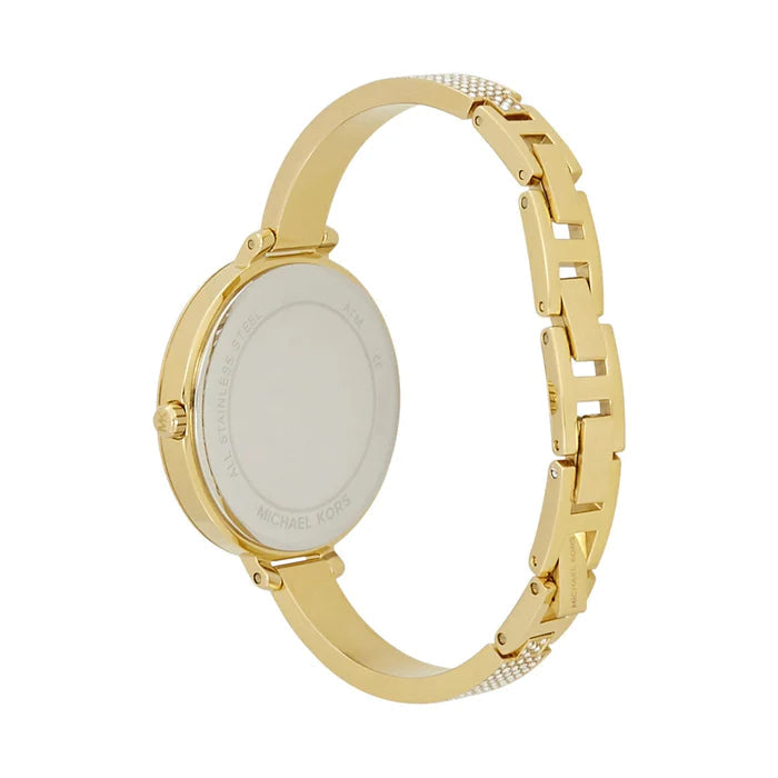  Shop Authentic Michael Kors Jaryn Quartz Gold Dial Gold Steel Strap Watch For Women - MK3784 - Luxxuri