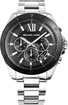  Shop Authentic Michael Kors Brecken Chronograph Black Dial Silver Steel Strap Watch For Men - MK8847 - Luxxuri