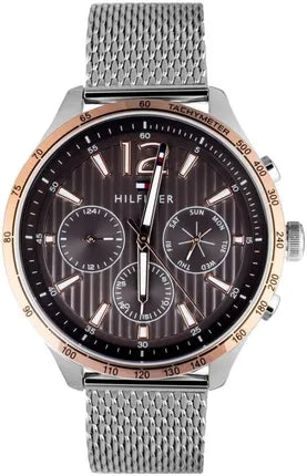  Shop Authentic Tommy Hilfiger Gavin Chronograph Quartz Grey Dial Silver Mesh Bracelet Watch for Men - 1791466 - Luxxuri