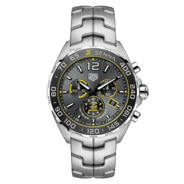  Shop Authentic Tag Heuer Formula 1 Ayrton Senna Special Edition Grey Dial Silver Steel Strap Watch for Men - CAZ101AF.BA0637 - Luxxuri